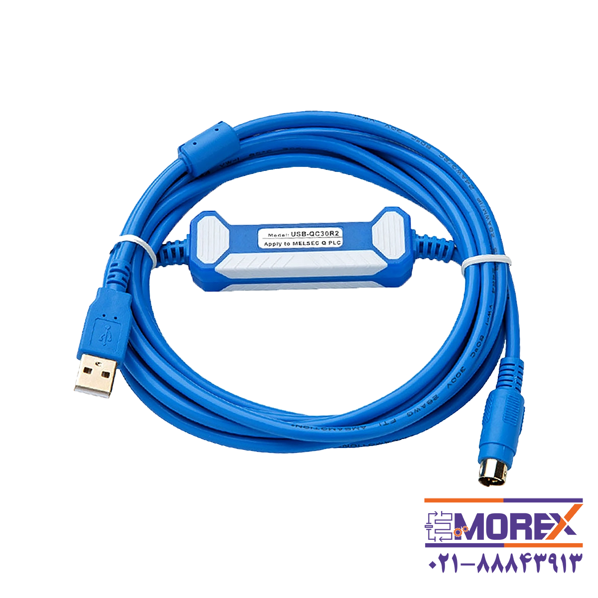 کابل پروگرام آمساموشن | AMSAMOTION مدل Mitsubishi PLC کد USB-QC30R2