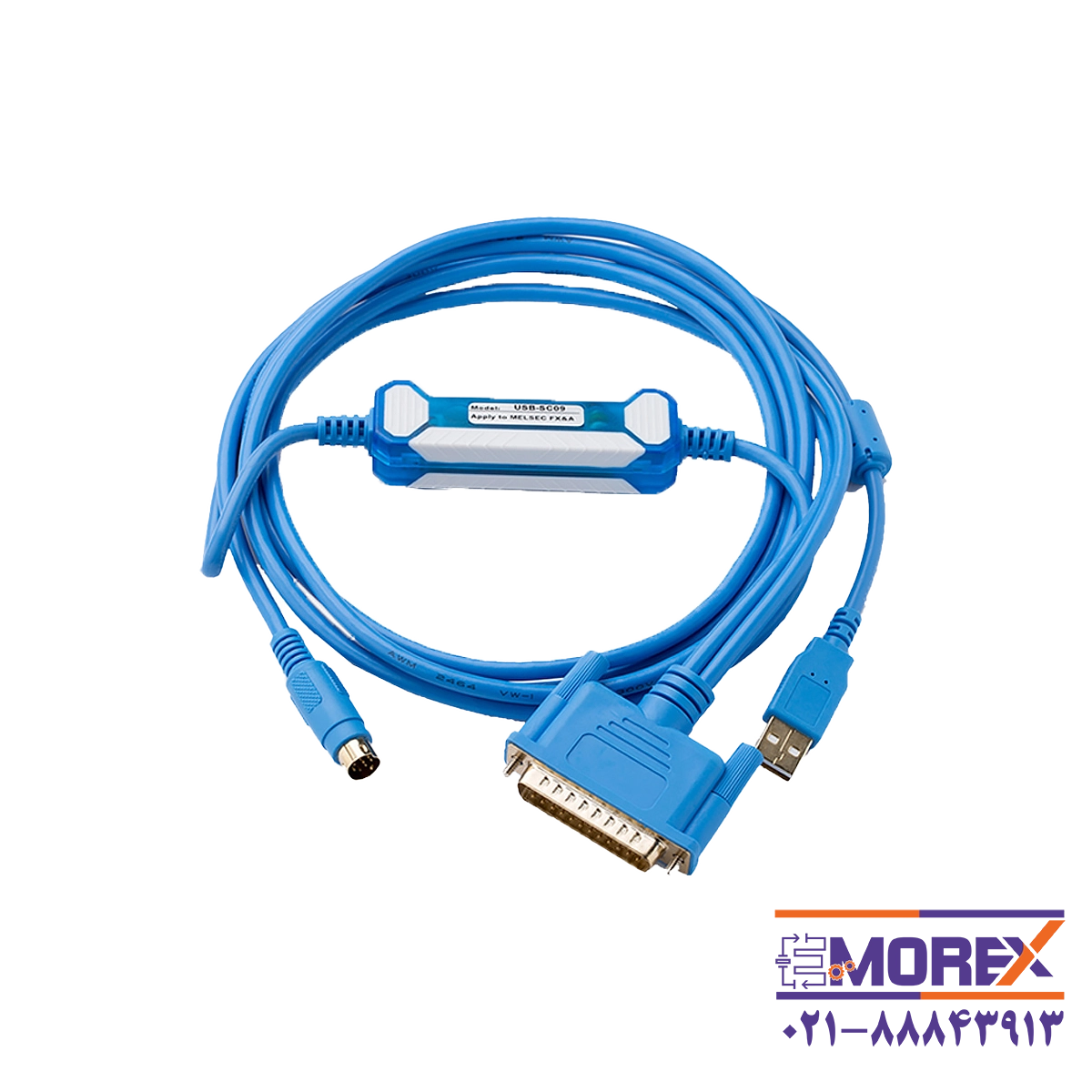 کابل پروگرام آمساموشن | AMSAMOTION مدل Mitsubishi PLC کد USB-SC09
