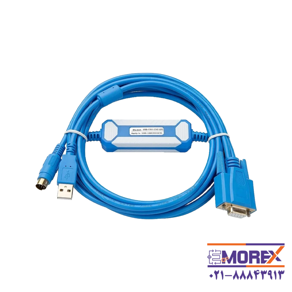 کابل پروگرام آمساموشن | AMSAMOTION مدل Allen Bradley PLC کد USB-1761-1747-CP3