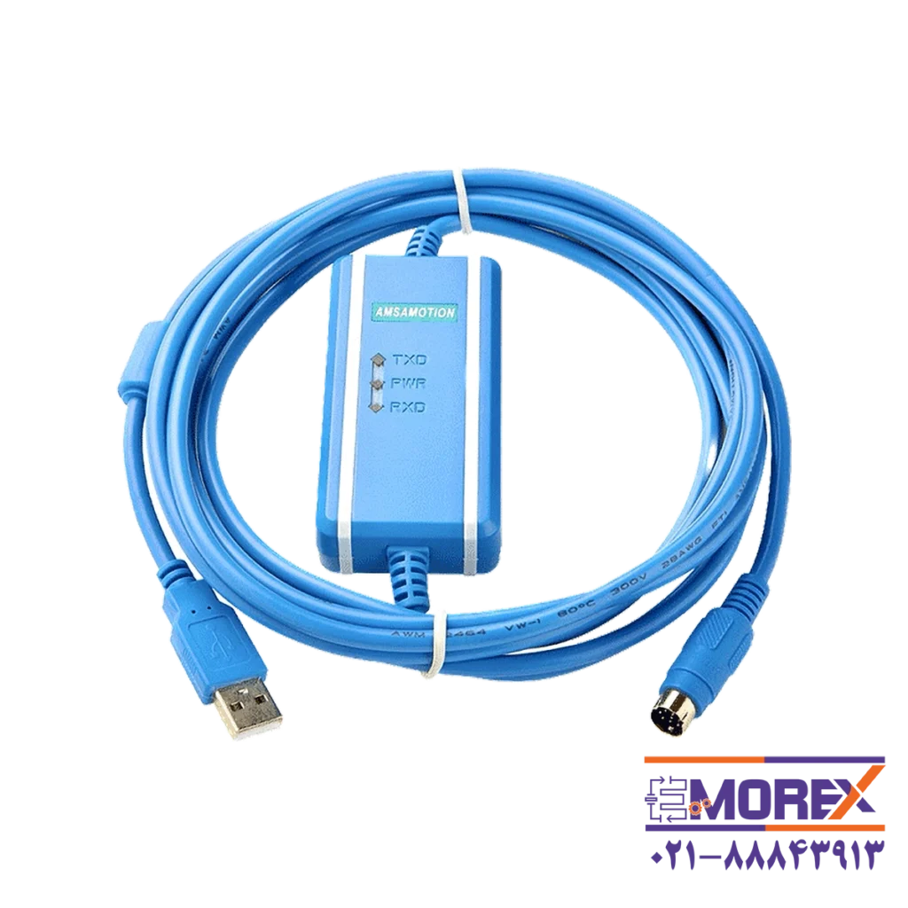 کابل پروگرام آمساموشن | AMSAMOTION مدل Mitsubishi PLC کد USB-SC09-FX