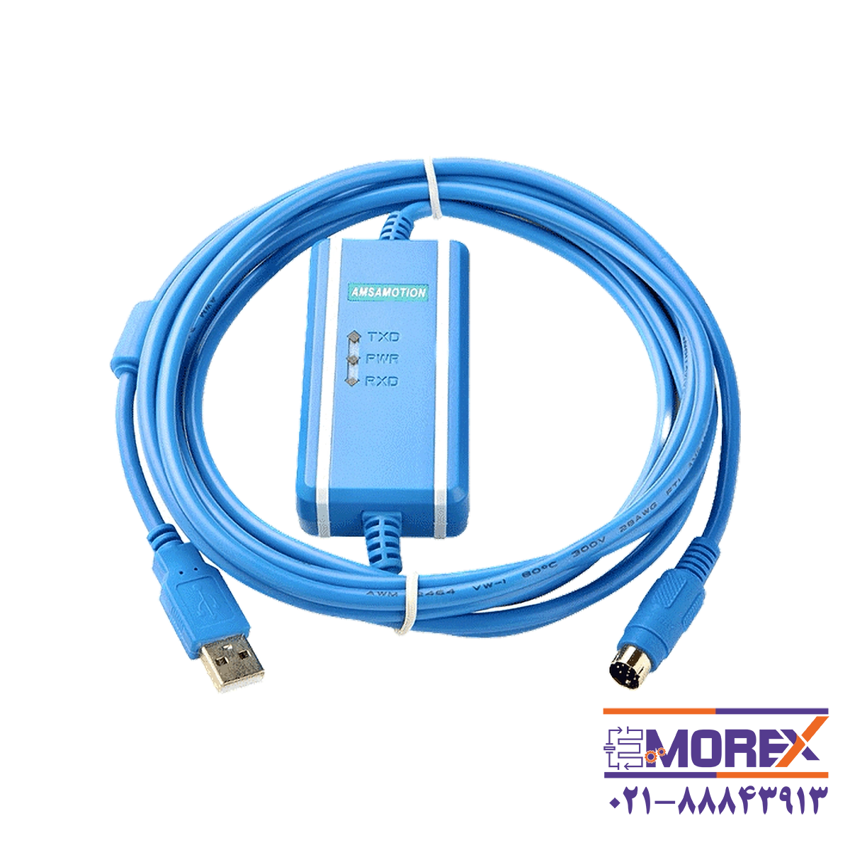 کابل پروگرام آمساموشن | AMSAMOTION مدل Mitsubishi PLC کد USB-SC09-FX