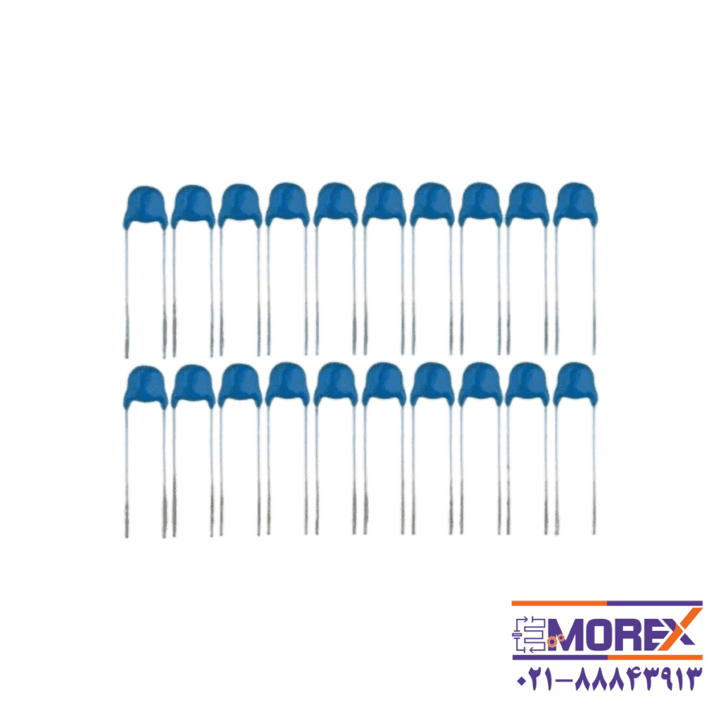 خازن سرامیکی ولتاژ بالا مدل 220PF 15KV بسته 20 عددی