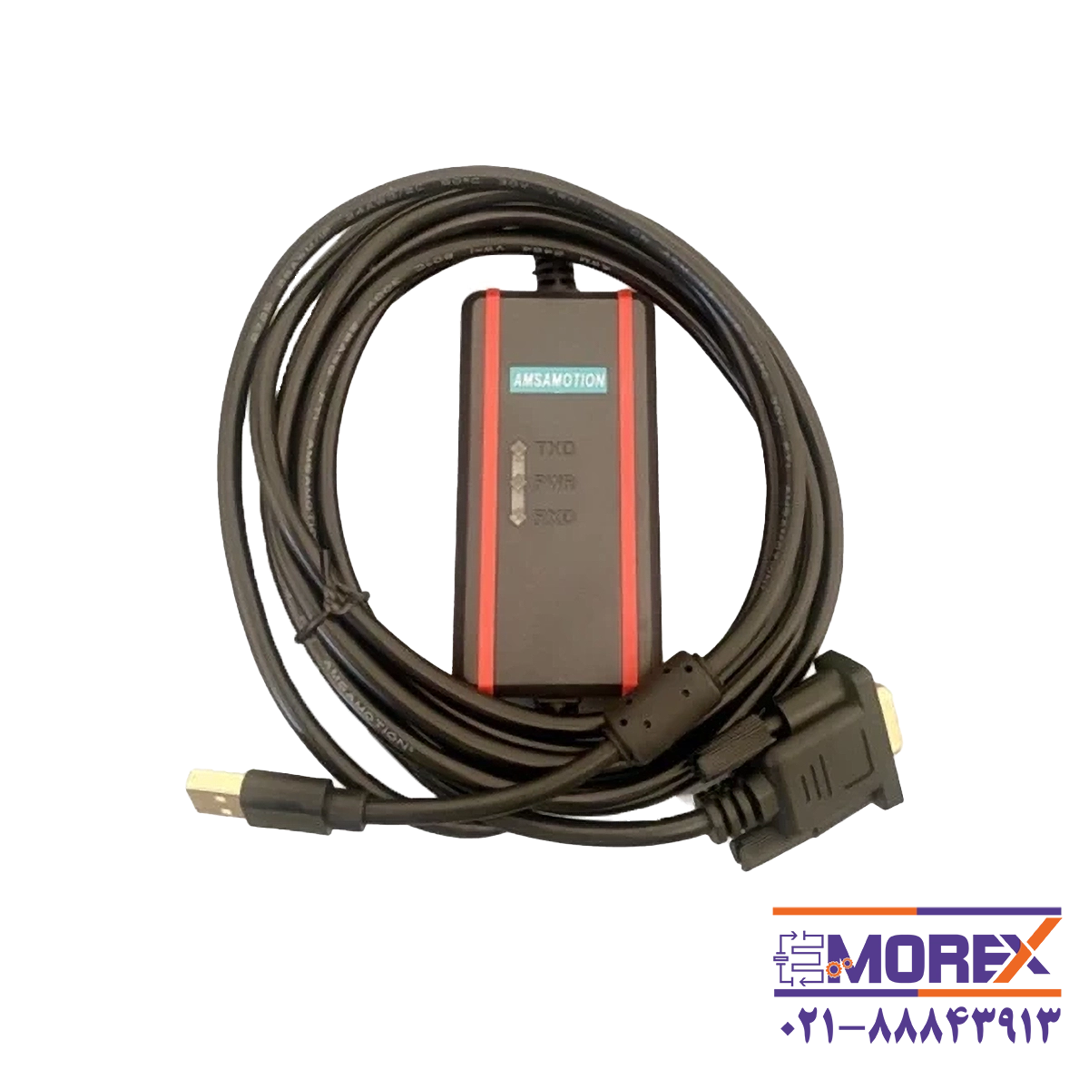 کابل پروگرام آمساموشن | AMSAMOTION مدل Mitsubishi PLC کد USB-FX232-CAB-1+