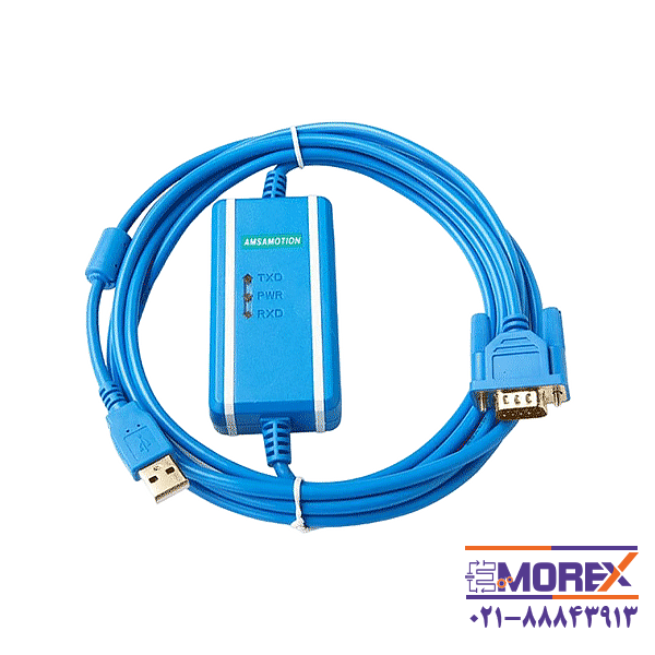 کابل پروگرام آمساموشن | AMSAMOTION مدل Siemens PLC کد USB-PPI+