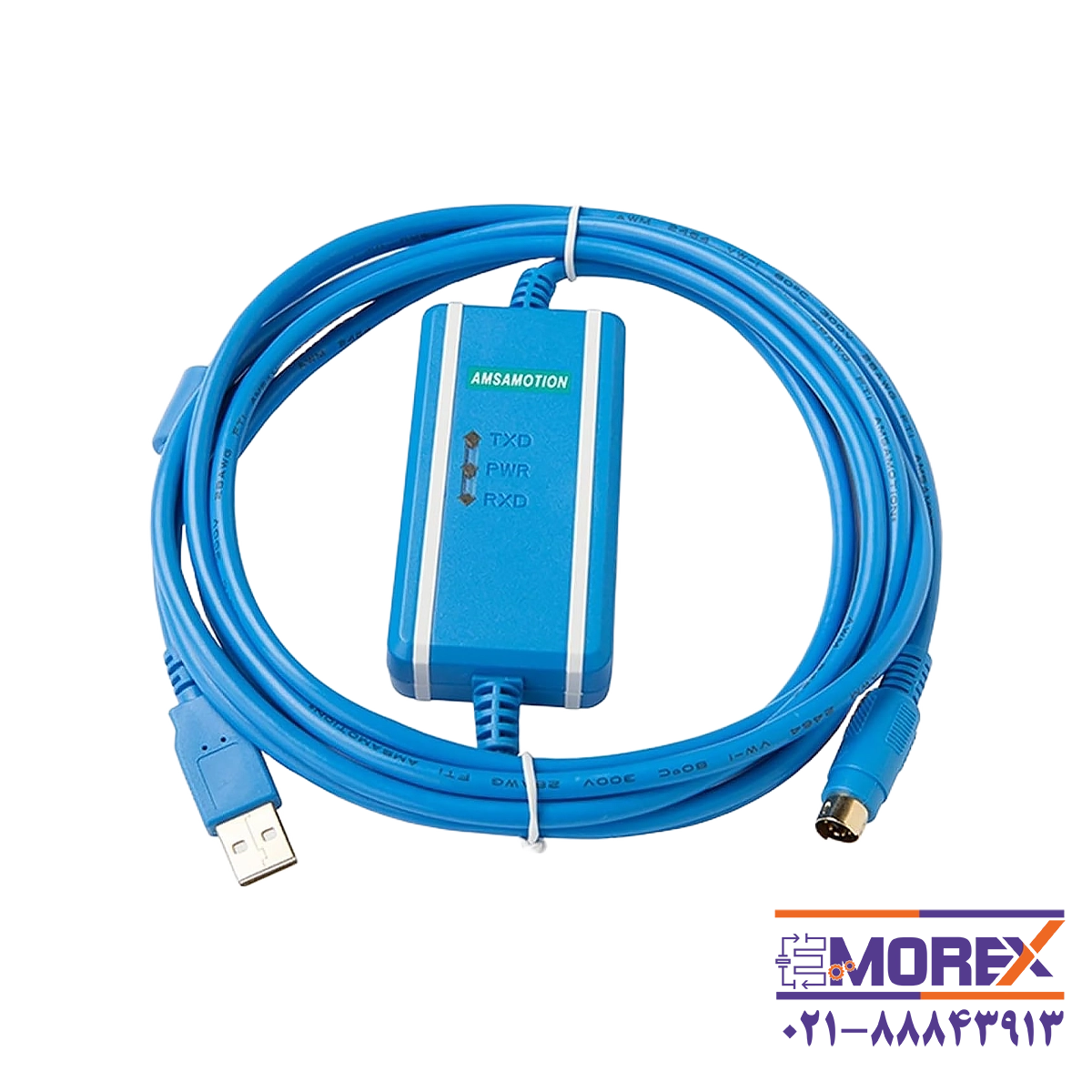 کابل پروگرام آمساموشن | AMSAMOTION مدل Mitsubishi PLC کد USB-QC30R2+