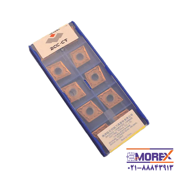 الماس تراشکاری زد سی سی | ZCC مدل CNMG120404-ADF با گرید YB9320 بسته 10 عددی