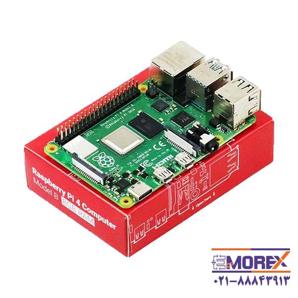 برد رزبری پای 4 | 4 RASPBERRY PI مدل B با رم 8GB