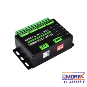 مبدل صنعتی USB به سریال ویوشیر | WAVESHARE مدل USB TO 4CH RS485