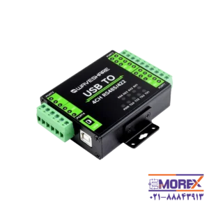 مبدل صنعتی USB به سریال ویوشیر | WAVESHARE مدل USB TO 4CH RS485/422