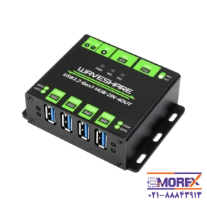 مبدل USB به سریال ویوشیر | WAVESHARE مدل USB3.2-GEN1-HUB-2IN-4OUT