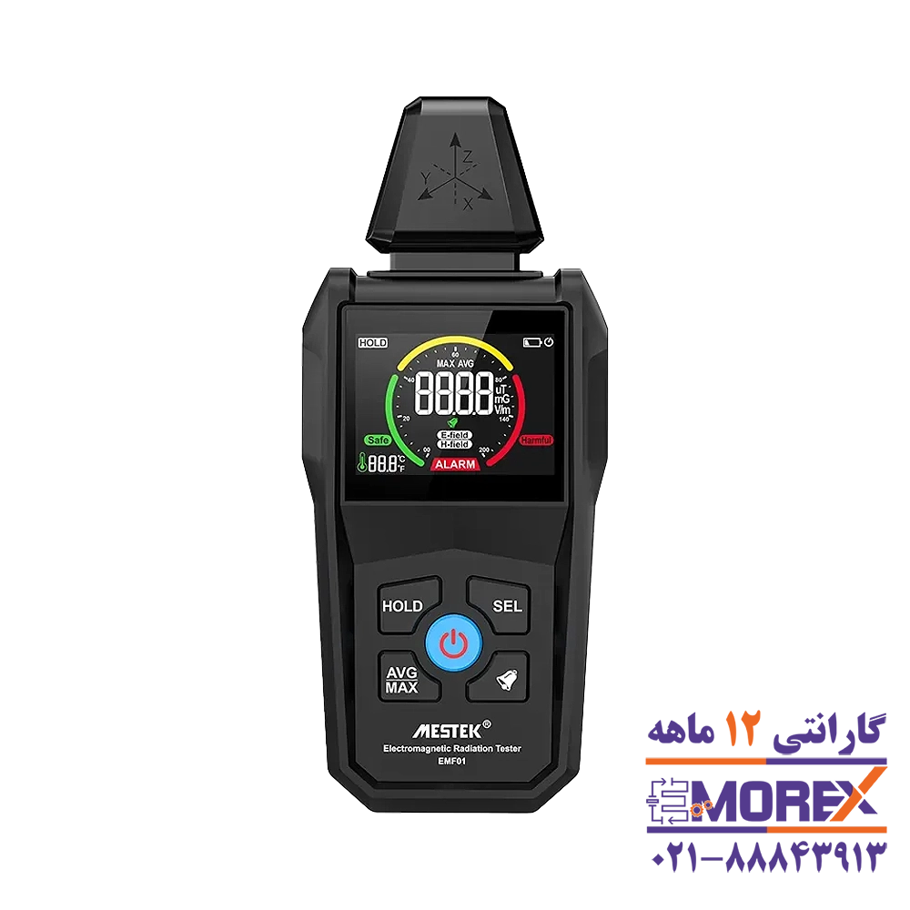 تستر تشعشع سنج الکترومغناطیسی مستک | MESTEK مدل EMF01