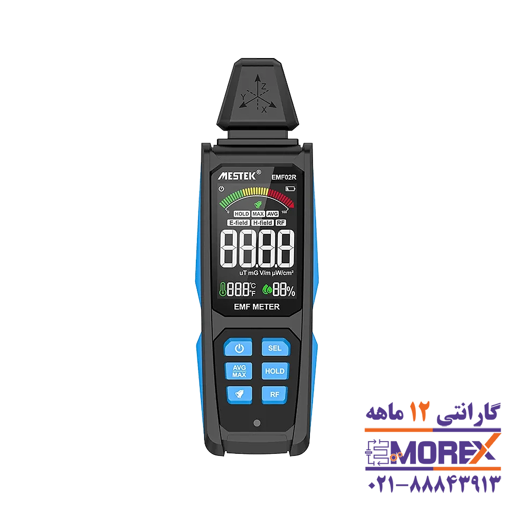 تشعشع سنج الکترومغناطیسی مستک | MESTEK مدل EMF02R