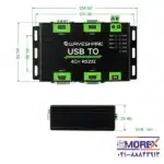 USB TO 4CH RS232-4