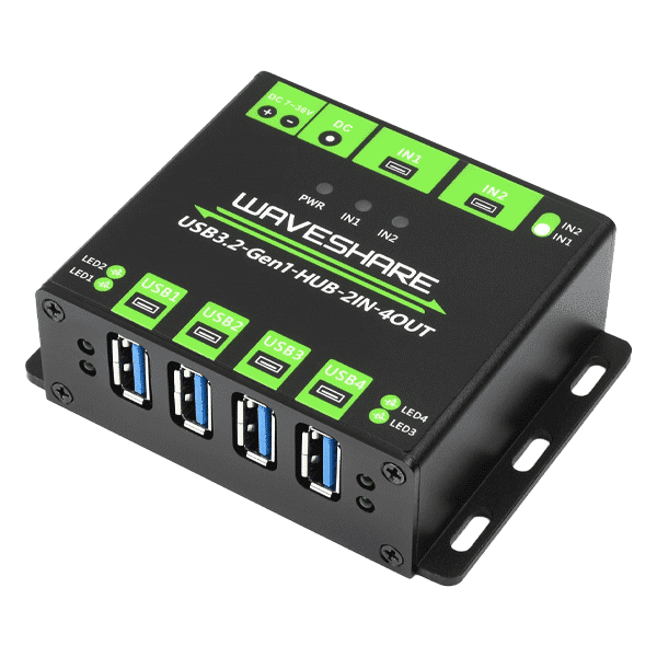 مبدل USB به سریال ویوشیر مدل USB3.2-GEN1-HUB-2IN-4OUT