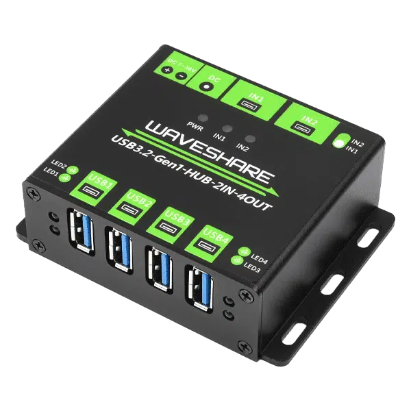 مبدل USB به سریال ویوشیر مدل USB3.2-GEN1-HUB-2IN-4OUT
