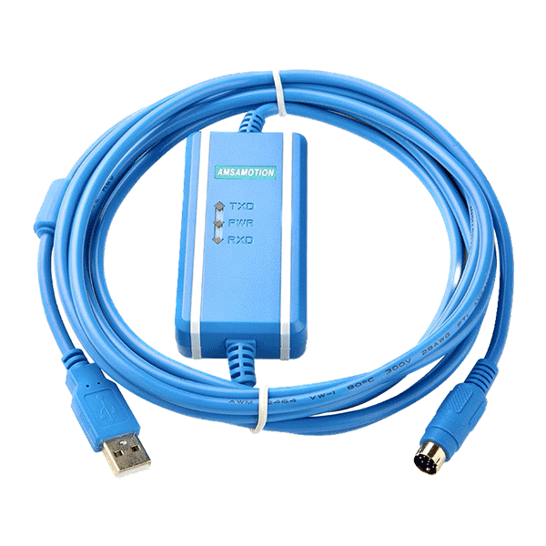 کابل پروگرام AMSAMOTION مدل Mitsubishi PLC کد USB-SC09-FX