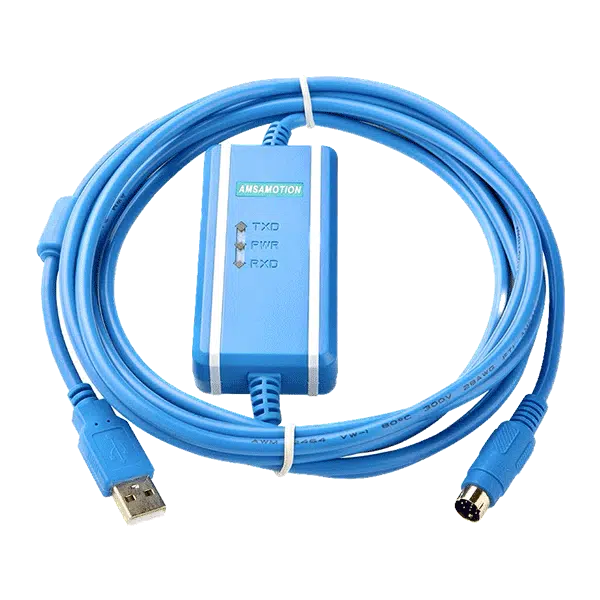 کابل پروگرام AMSAMOTION مدل Mitsubishi PLC کد USB-SC09-FX