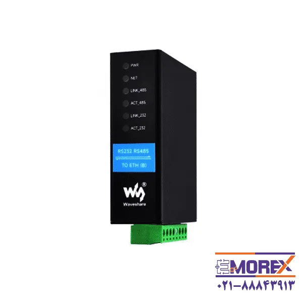 مبدل صنعتی ویوشیر | WAVESHARE مدل RS232 RS485 TO ETH (B)