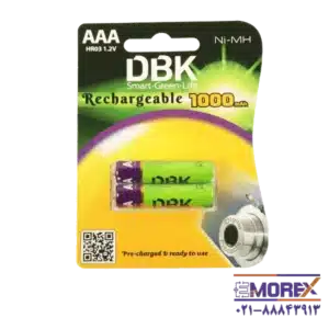 باتری DBK سایز AAA کد HR03 بسته 2 عددی