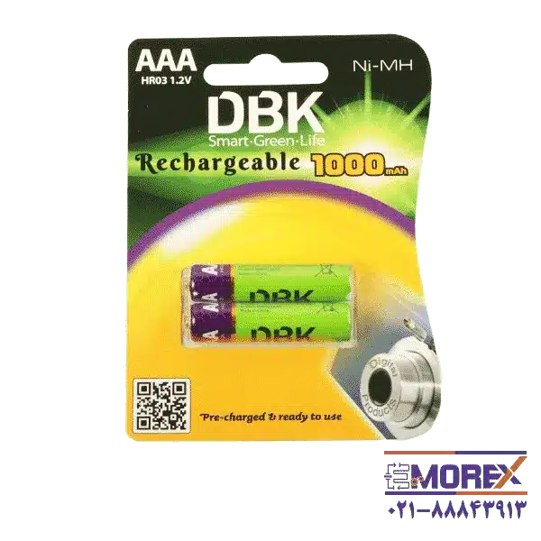 باتری DBK سایز AAA کد HR03 بسته 2 عددی