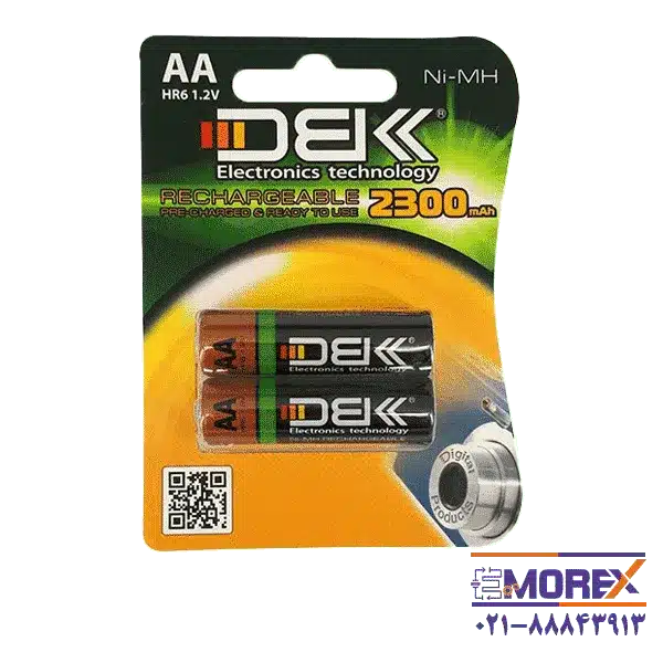 باتری قلمی قابل شارژ DBK سایز AA کد HR6 2300MAH بسته 2 عددی