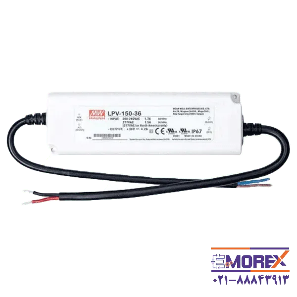 منبع تغذیه درایور 36 ولت 4.2 آمپر مینول | MEAN WELL مدل LPV-150-36