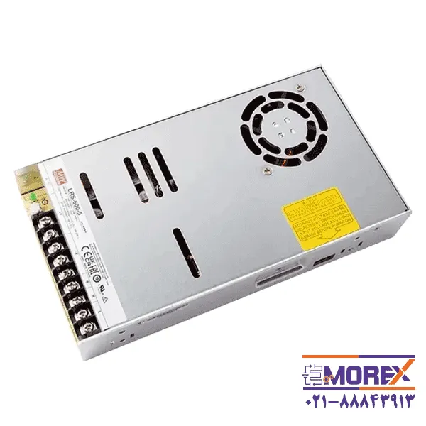 منبع تغذیه 5 ولت 100 آمپر مینول | MEAN WELL مدل LRS-600-5