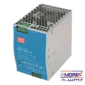 منبع تغذیه 24 ولت 20 آمپر مینول | MEAN WELL مدل NDR-480-24