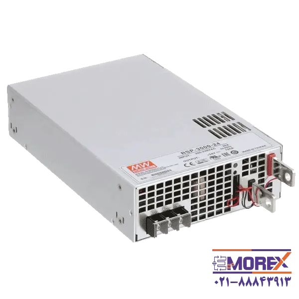 منبع تغذیه 24 ولت 125 آمپر مینول | MEAN WELL مدل RSP-3000-24