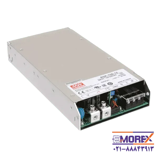 منبع تغذیه 12 ولت 62.5 آمپر مینول | MEAN WELL مدل RSP-750-12