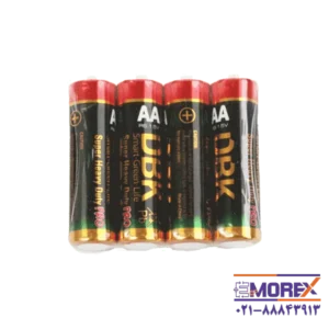 باتری DBK سایز AA کد Super Heavy Duty Pro بسته 4 عددی