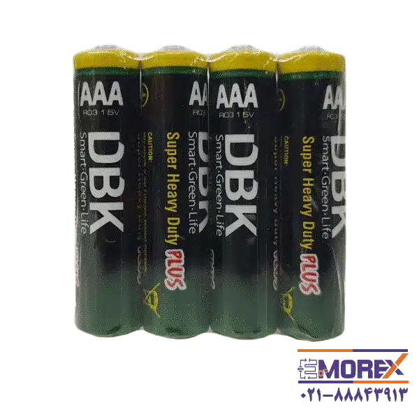 باتری DBK سایز AAA کد Super Heavy Duty Plus بسته 4 عددی