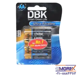باتری DBK سایز AA کد Ultra Alkaline بسته 4 عددی