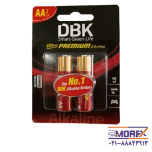 باتری DBK سایز AA کد Ultra PREMIUM Alkaline بسته 2 عددی