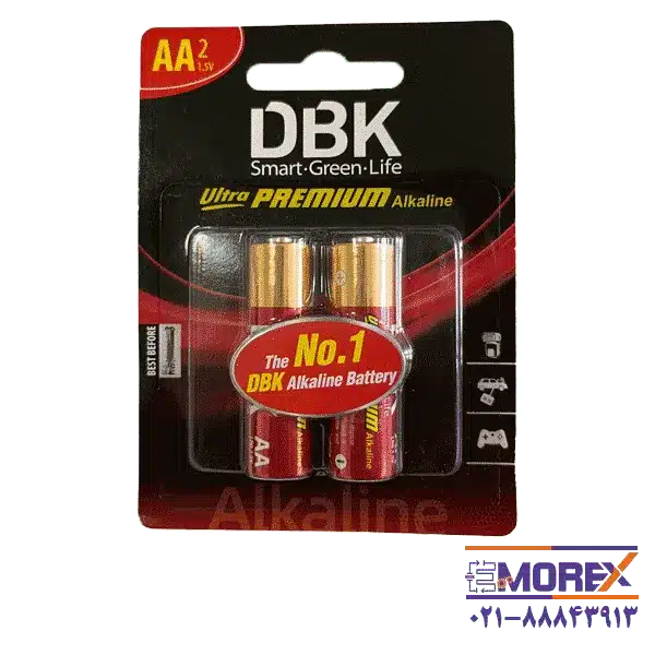 باتری DBK سایز AA کد Ultra PREMIUM Alkaline بسته 2 عددی