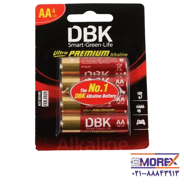 باتری DBK سایز AA کد Ultra PREMIUM Alkaline بسته 4 عددی