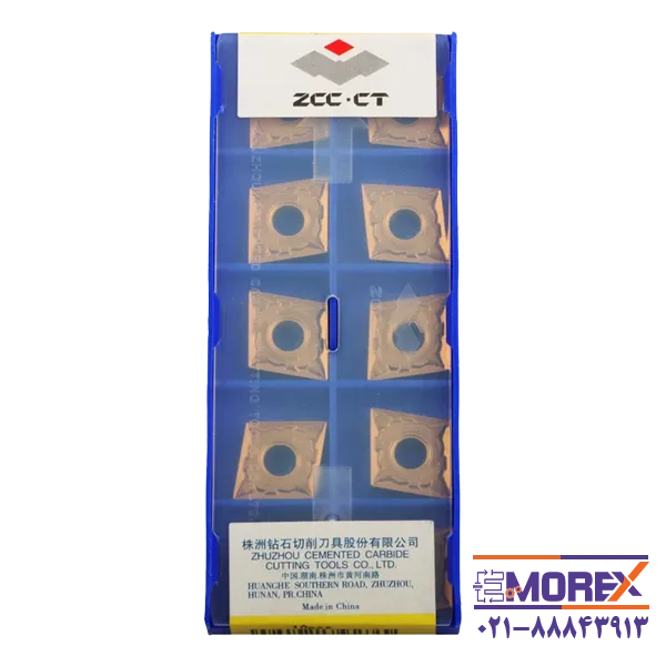 الماس تراشکاری زد سی سی | ZCC مدل CNMG120404-ADF با گرید YB6315 بسته 10 عددی