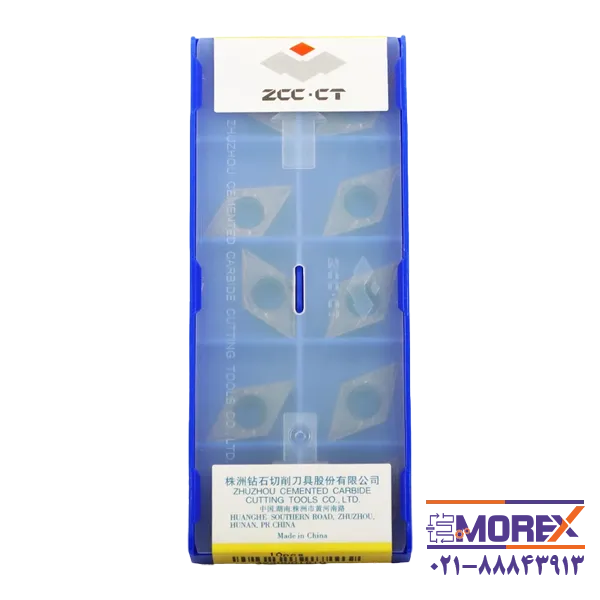 الماس تراشکاری زد سی سی | ZCC مدل DCMT11T302-EF با گرید YBG202 بسته 10 عددی