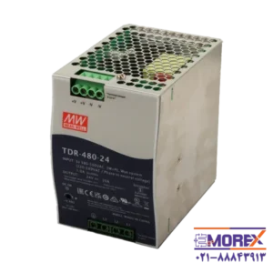 منبع تغذیه سه‌ فاز 24 ولت 20 آمپر مینول | MEAN WELL مدل TDR-480-24