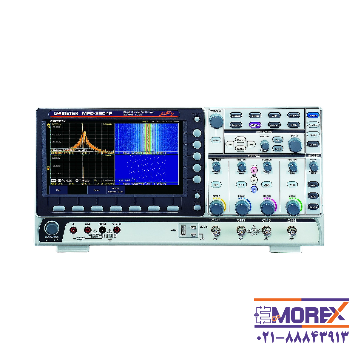 اسیلوسکوپ قابل برنامه ریزی چند منظوره جی دبلیو اینستک | GW INSTEK مدل MPO-2204P