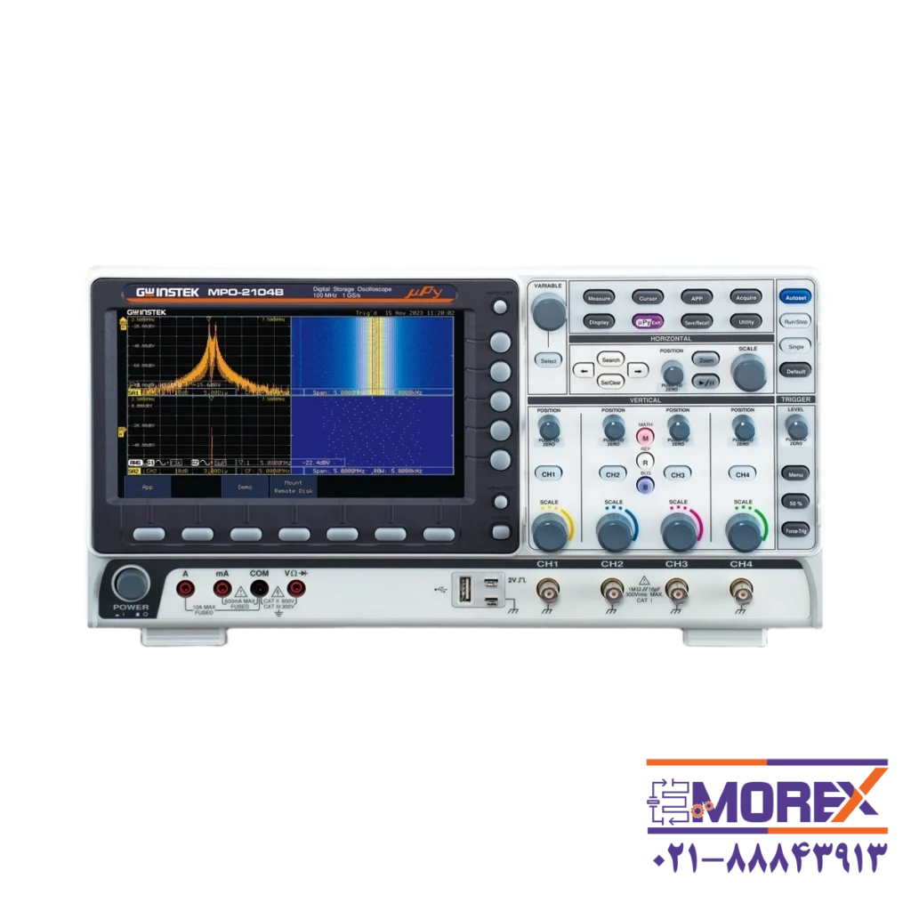 اسیلوسکوپ قابل برنامه ریزی چند منظوره جی دبلیو اینستک | GW INSTEK مدل MPO-2104B