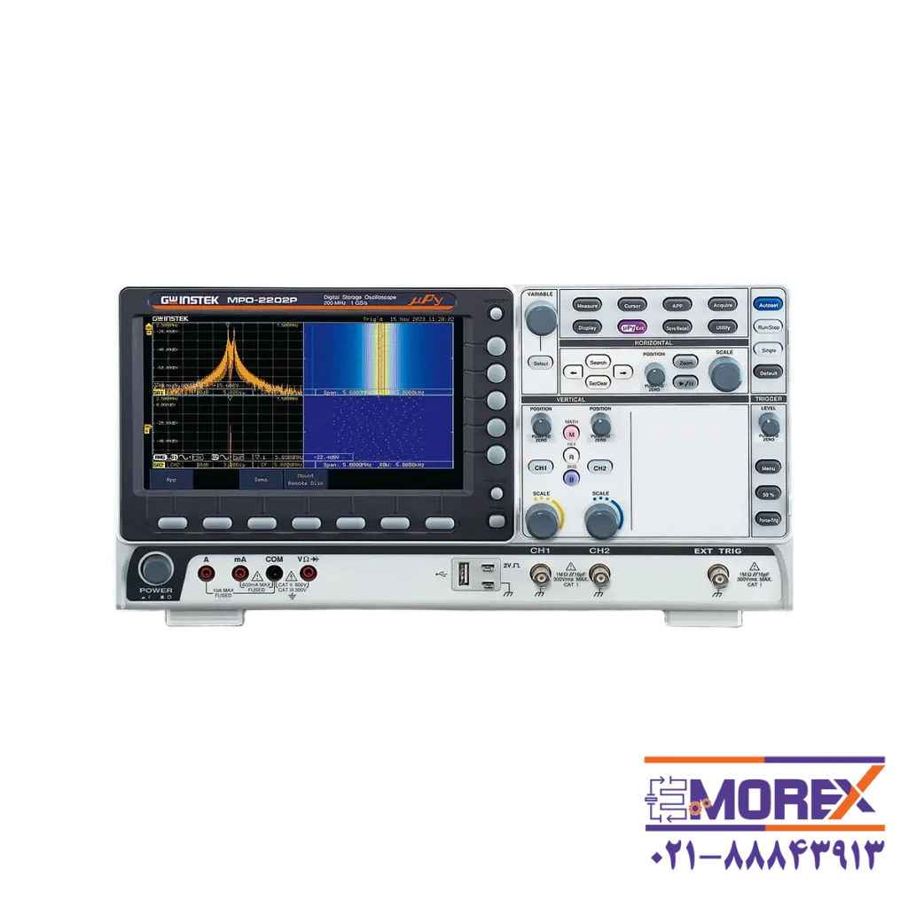 اسیلوسکوپ قابل برنامه ریزی چند منظوره جی دبلیو اینستک | GW INSTEK مدل MPO-2202P