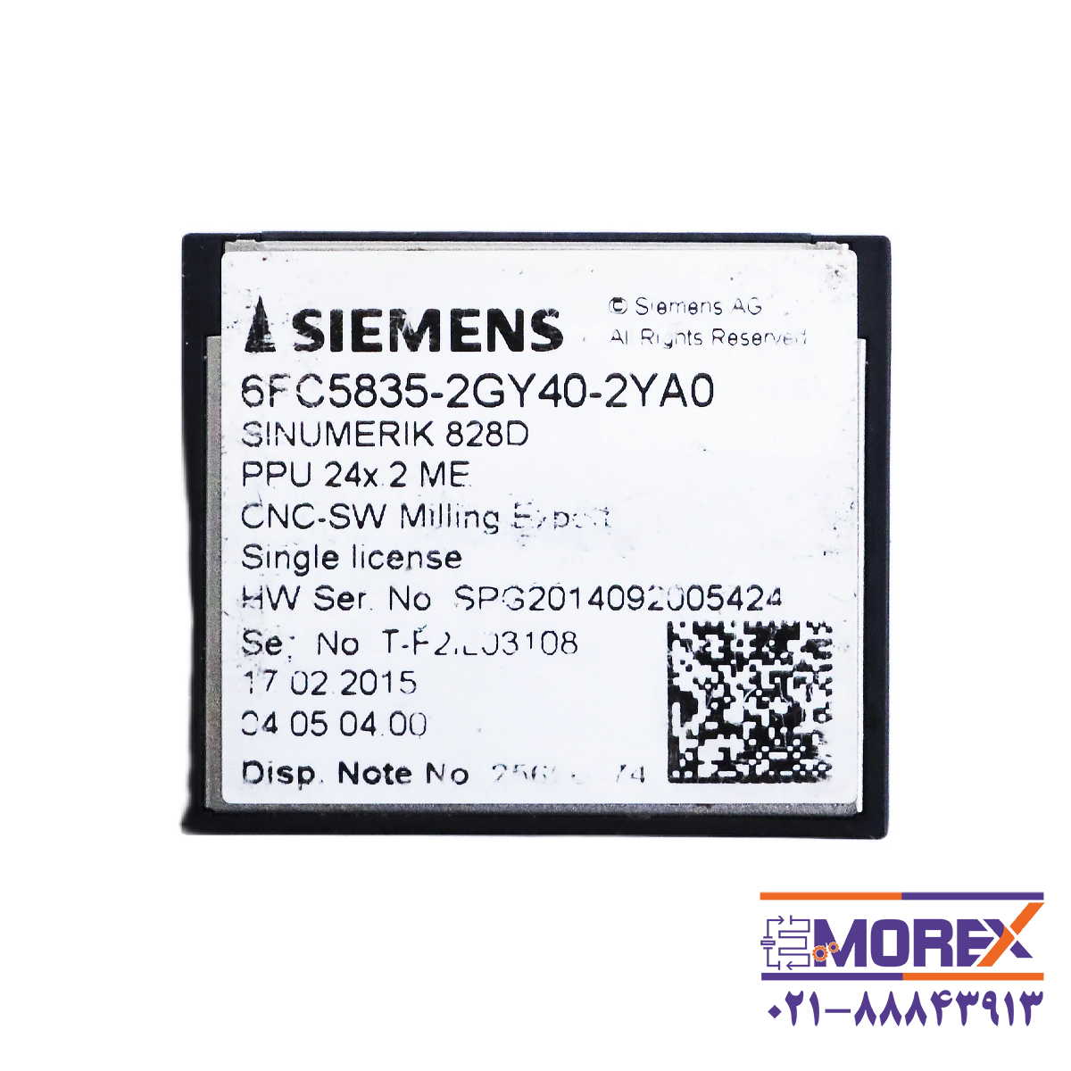CF نرم افزار زیمنس | SIEMENS مدل 6FC5835-2GY40-2YA0