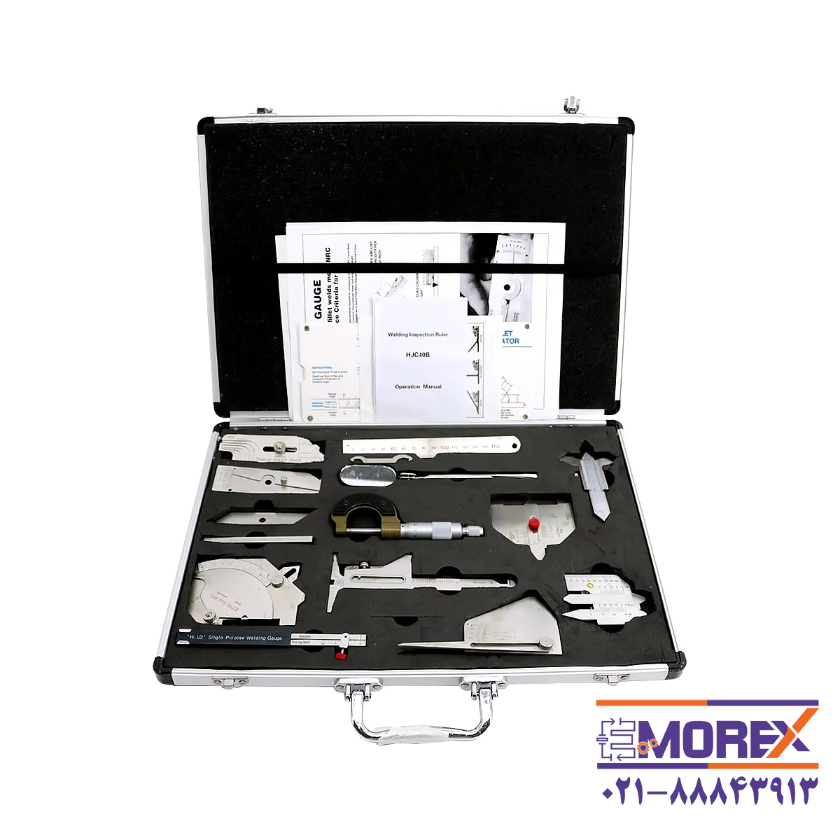 کیف بازرسی جوشکاری برند هواتک 13 تیکه | HUATEC