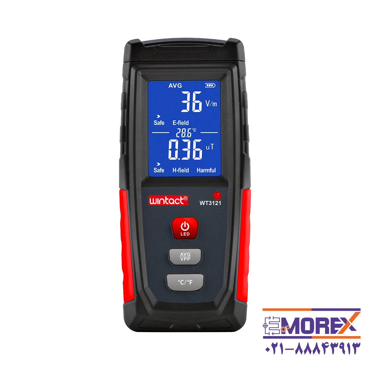 تستر تشعشع الکترومغناطیسی وینتکت | WINTACT مدل WT3121 Electromagnetic Radiation Tester